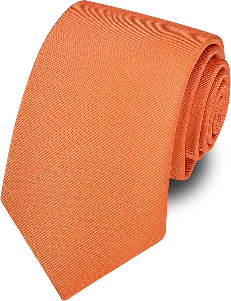 Branduce 63'' XL Tie Mens Extra Long Solid Woven Necktie for Men Big and Tall + Gift Box - Image 1